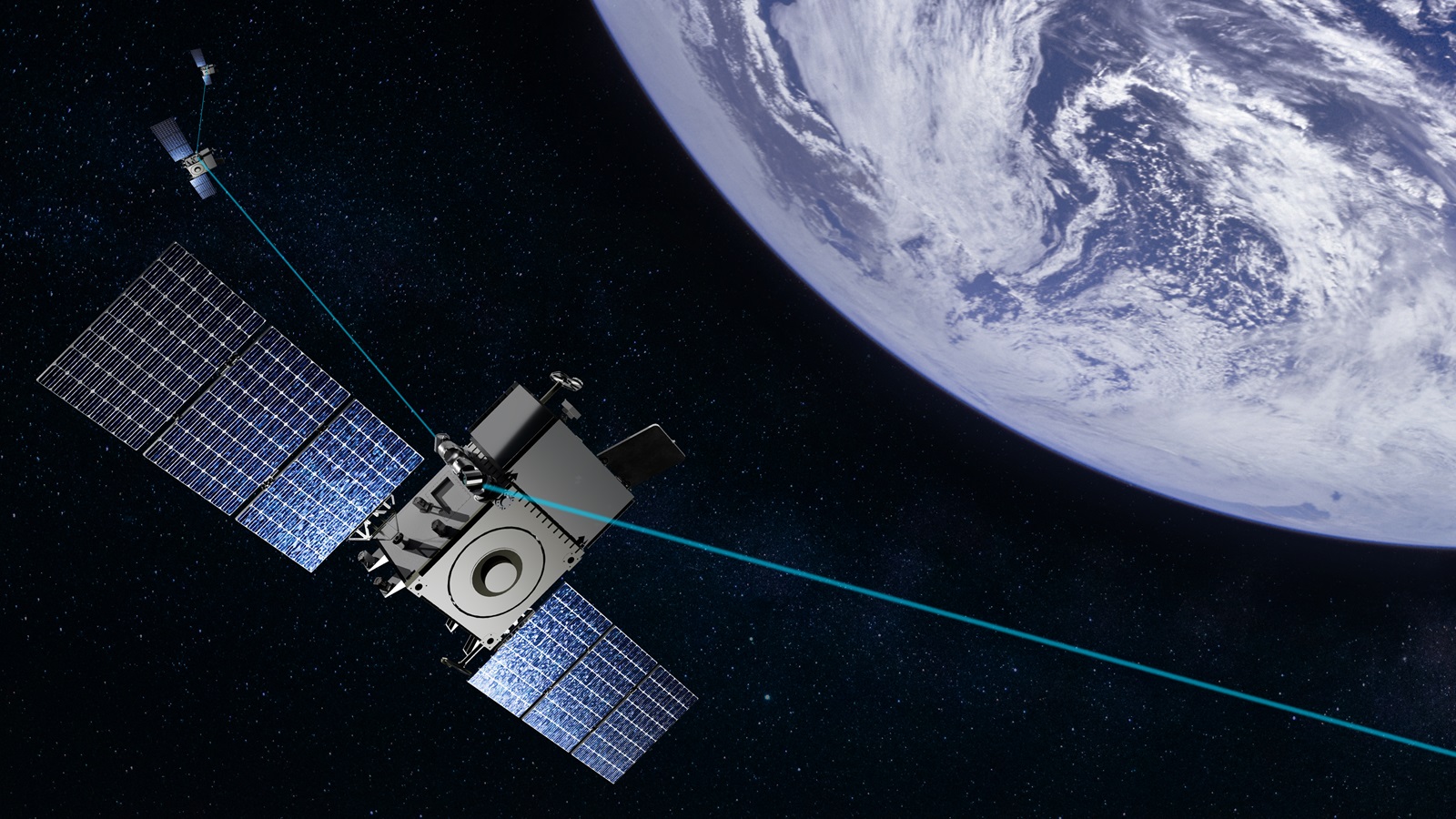 Missile tracking satellites orbiting the Earth